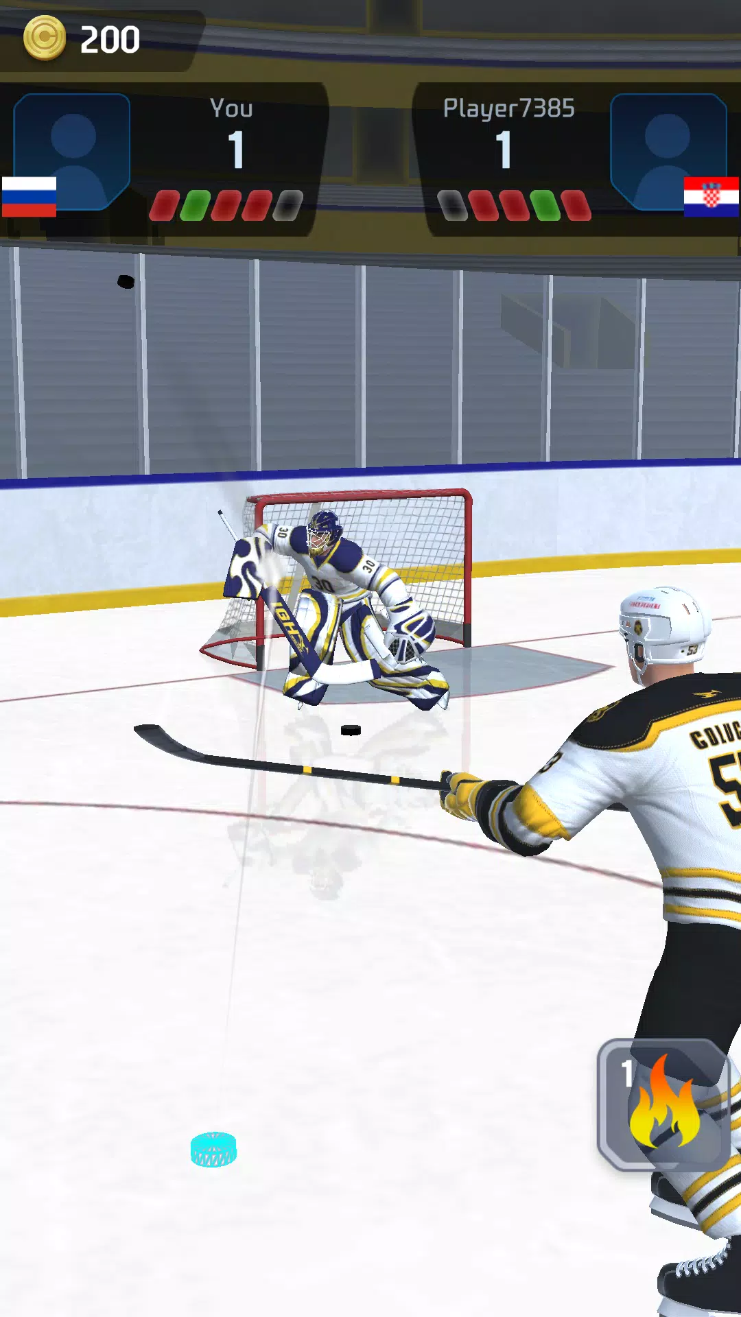 Hockey Game Stars 3D Captura de tela 2