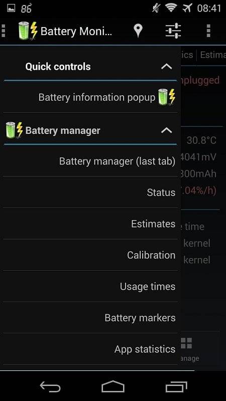 3C Battery Manager Captura de pantalla 1