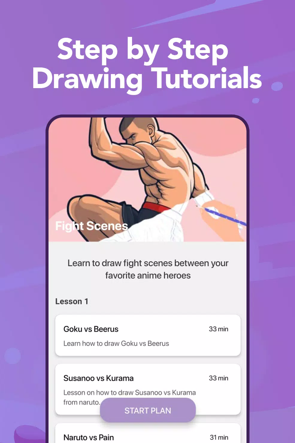 Learn to Draw Anime by Steps Скриншот 1