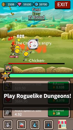 Lonely Knight : Idle RogueLike Скриншот 1