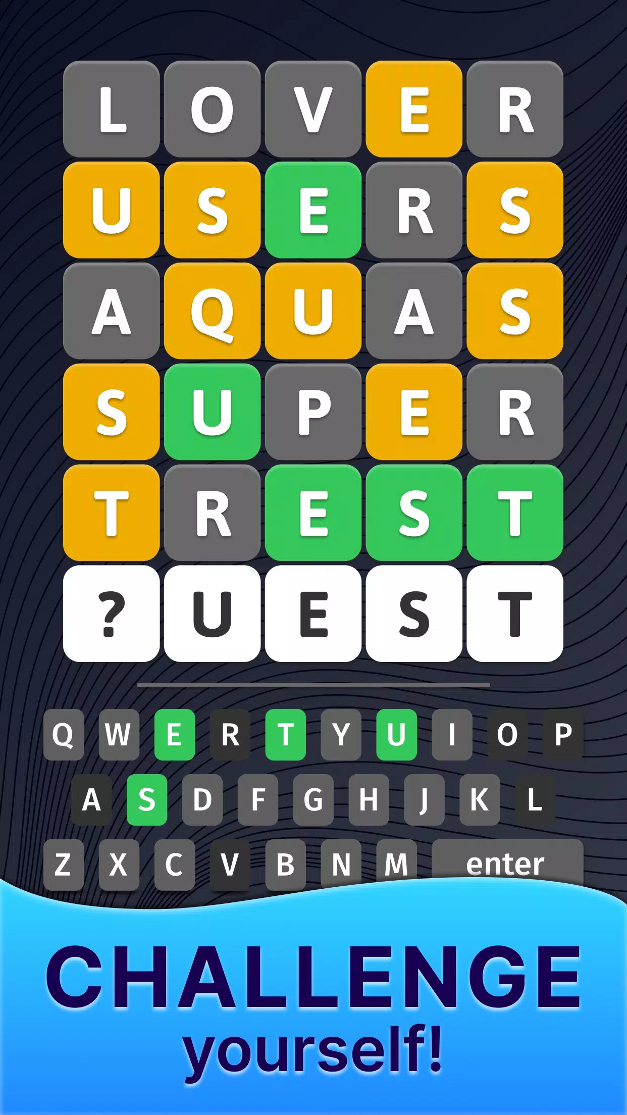 The Hidden Letter Games－Words Capture d'écran 0
