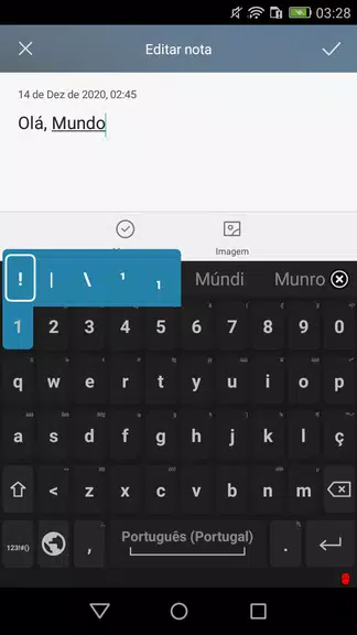 Schermata Portuguese for AnySoftKeyboard 0