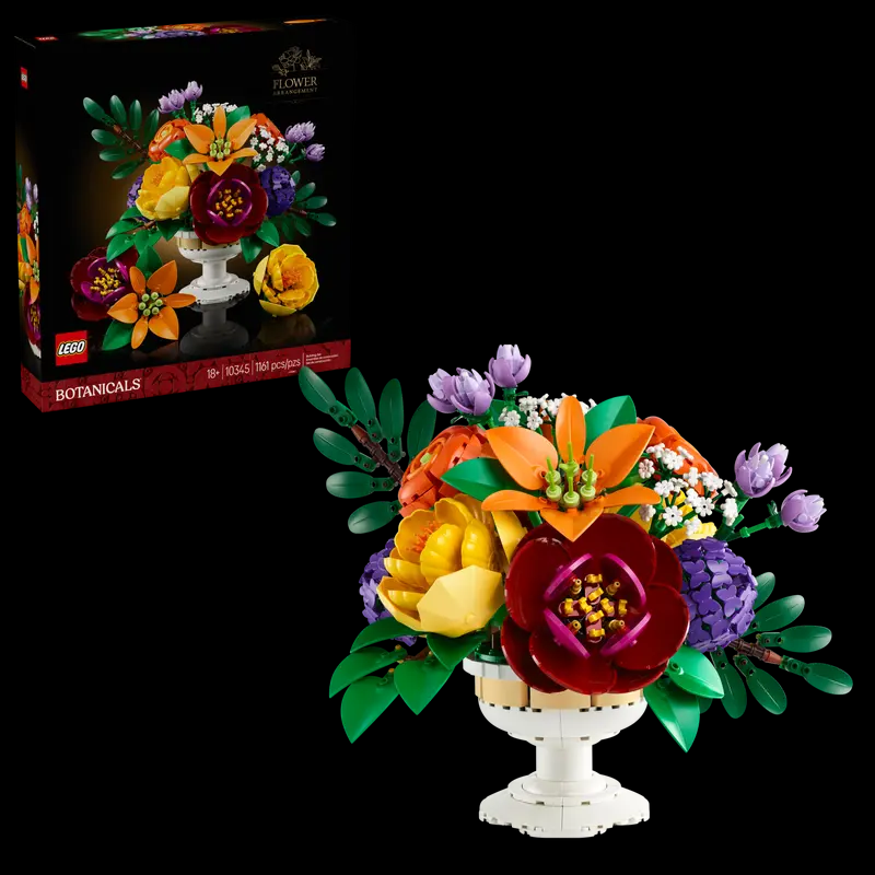 Arranjo de flores Lego