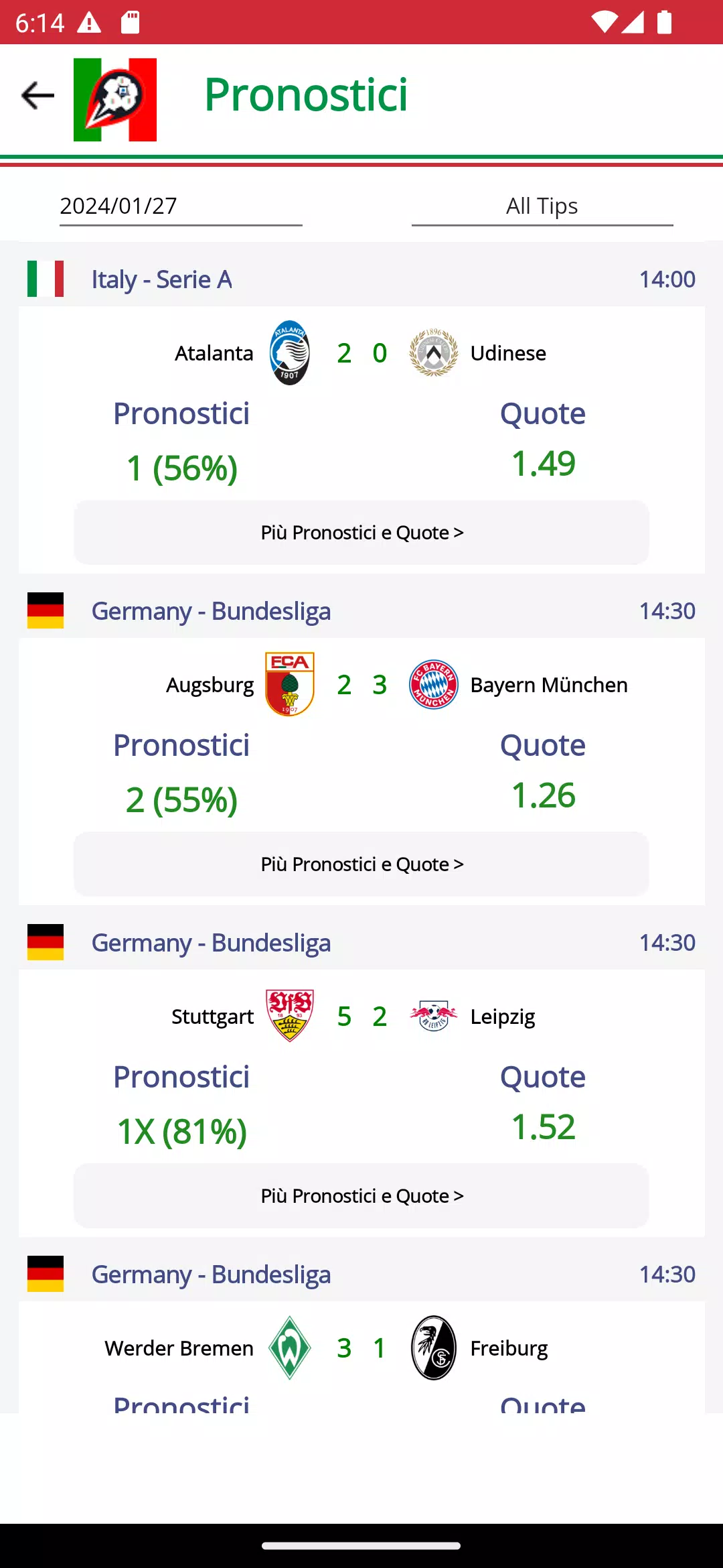 Football Serie A Calcio Italy应用截图第1张