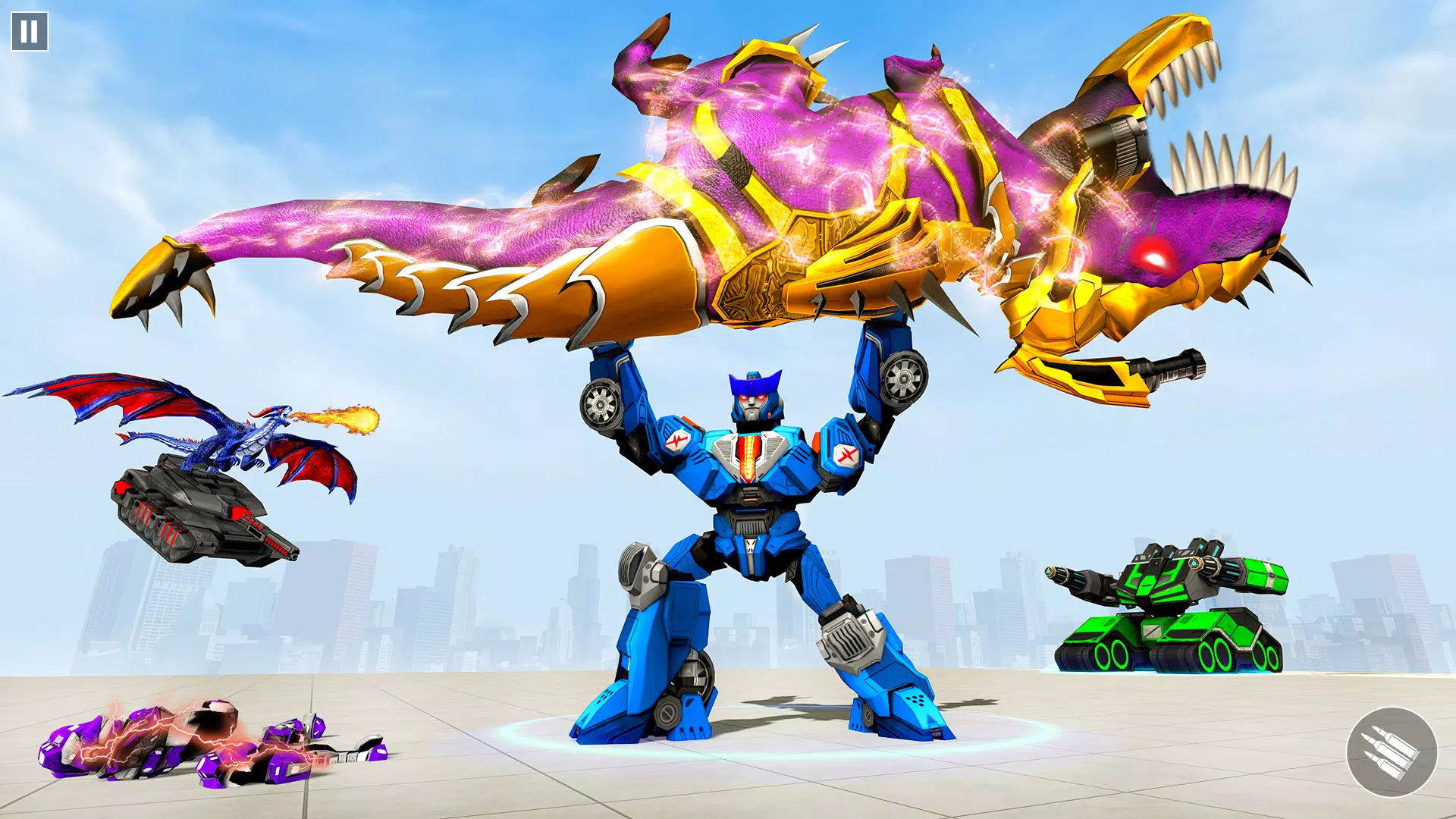 Dino Robot Car Transform Game Capture d'écran 3