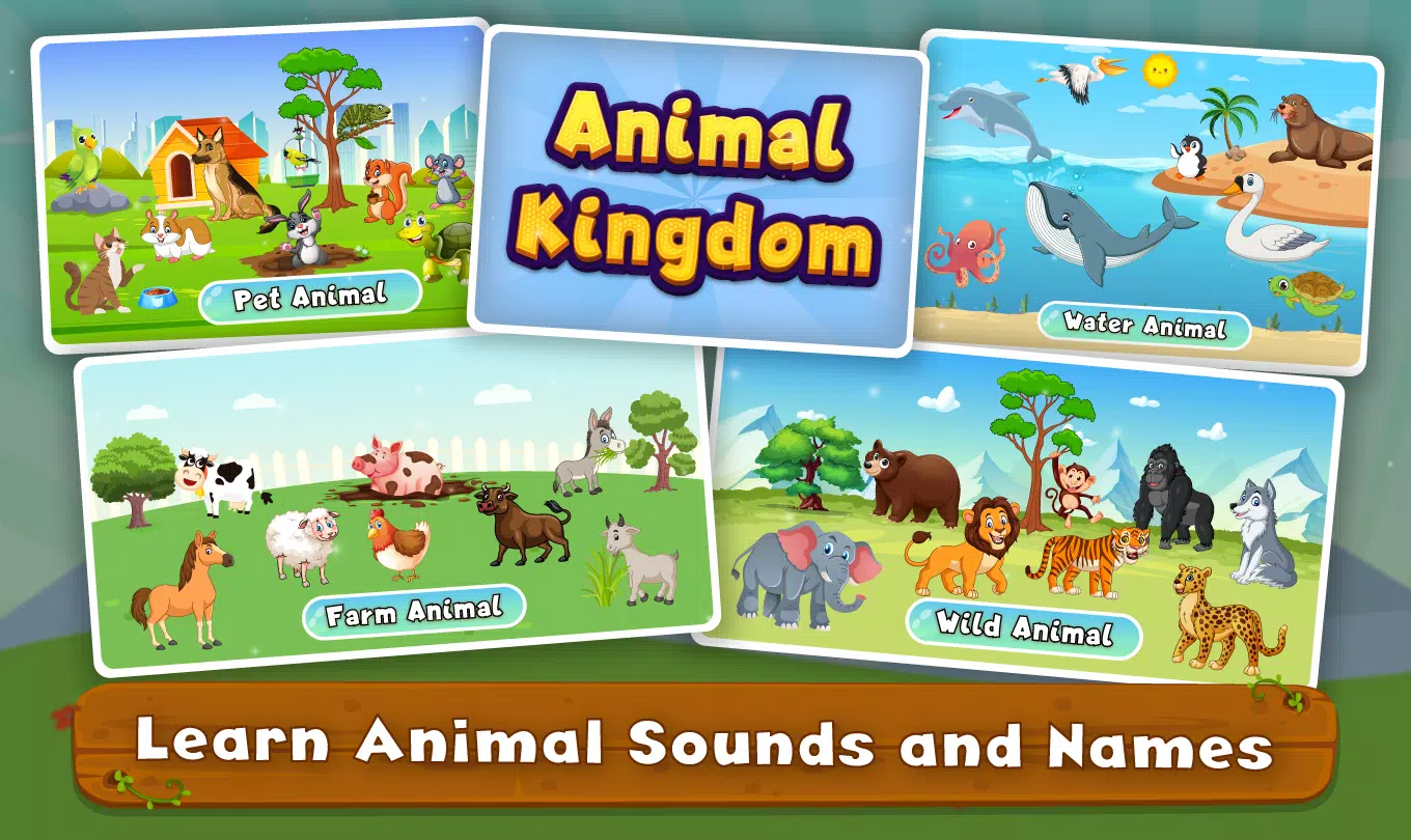 Kids Animal Sounds & Games ภาพหน้าจอ 2