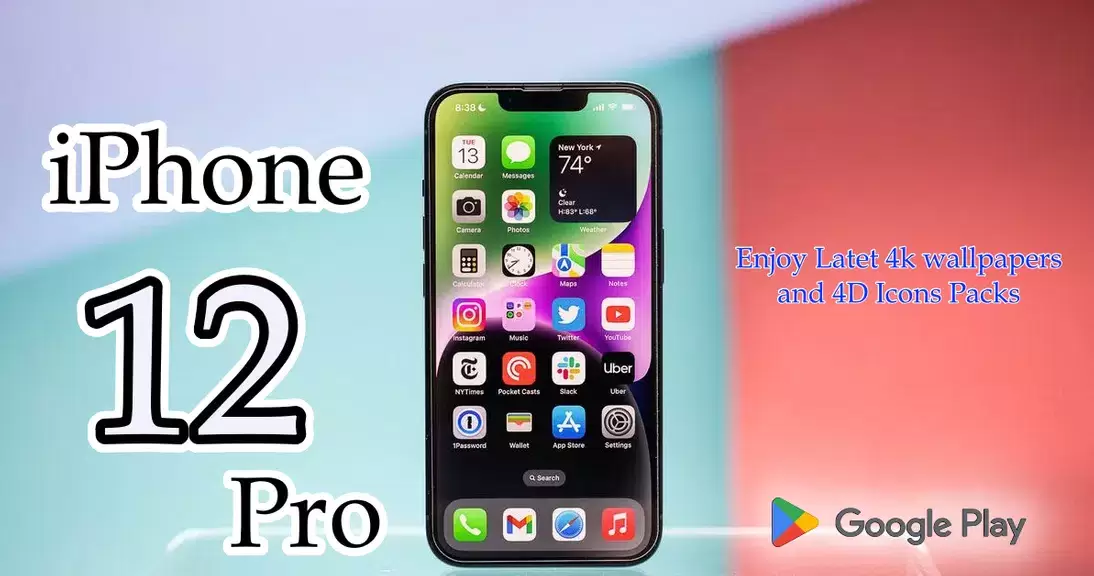 iPhone 12 Pro Launcher Themes Скриншот 2