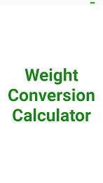 Weight Converter Capture d'écran 1