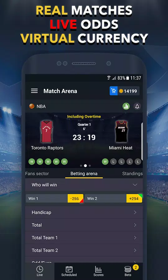 Sports Betting Game - BET UP Zrzut ekranu 0