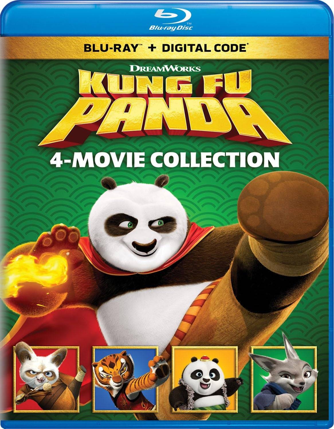 Kung Fu Panda 4-filmcollectie (Blu-ray + digitaal)