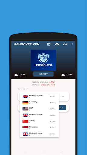 HANGOVER VPN Captura de pantalla 0