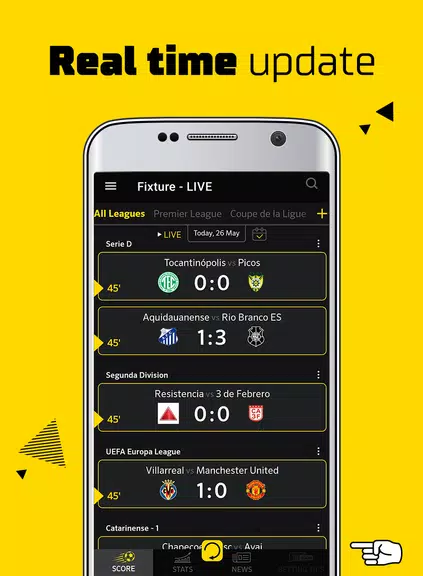 Live Score: football scores スクリーンショット 1