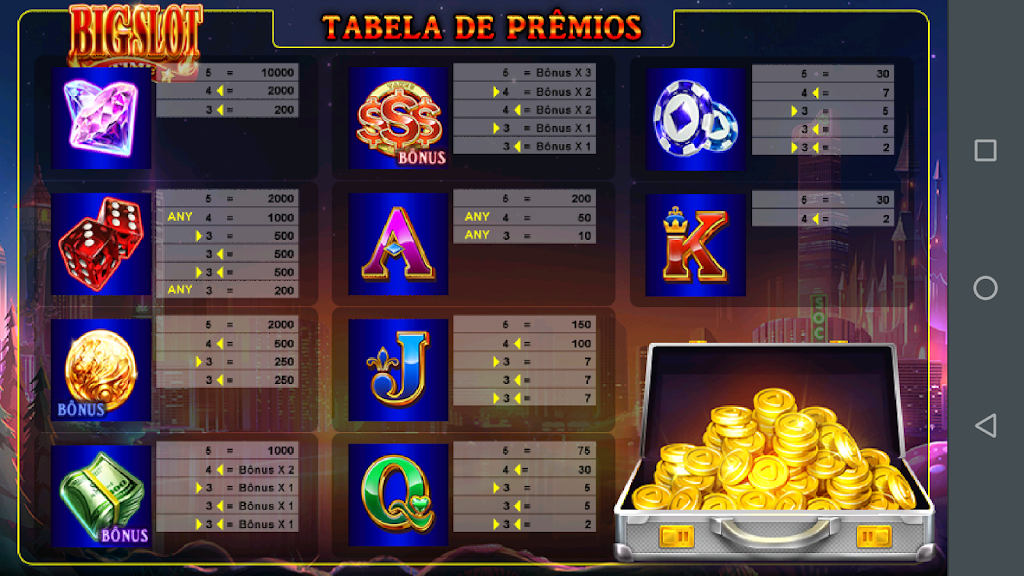 Big Slot Fortune Caça Níquel Captura de pantalla 1
