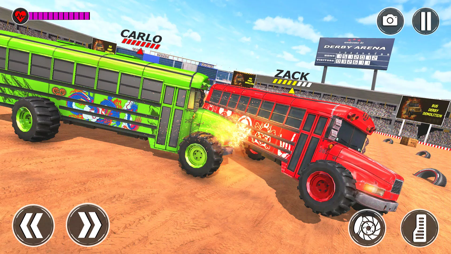 Monster Bus Derby Destruction Screenshot 2