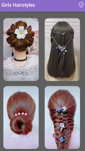 Girls Hairstyles Step By Step 스크린샷 2