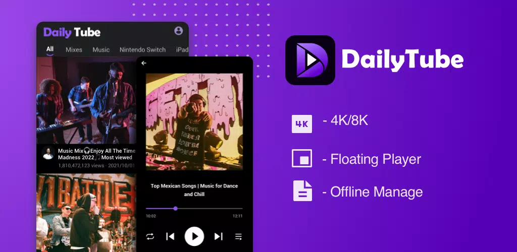 DailyTube スクリーンショット 0