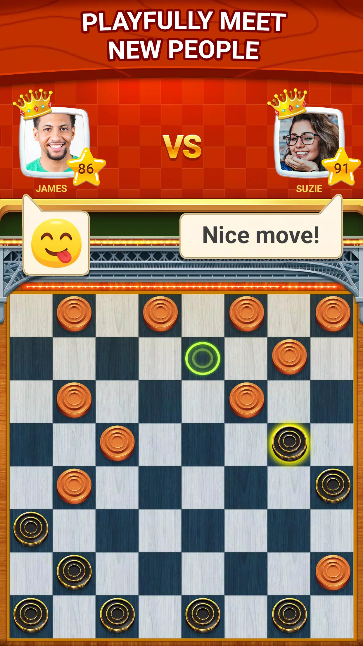 Checkers - Online & Offline Скриншот 2