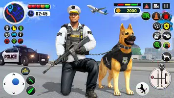 US Police Dog Games : Airport Crime Police Games Zrzut ekranu 0