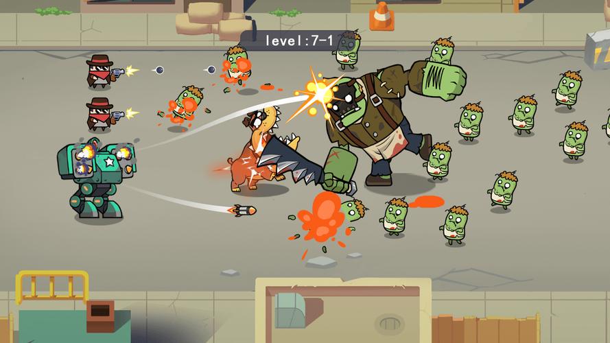 Merge Mech vs. Zombie Brawl 스크린샷 1