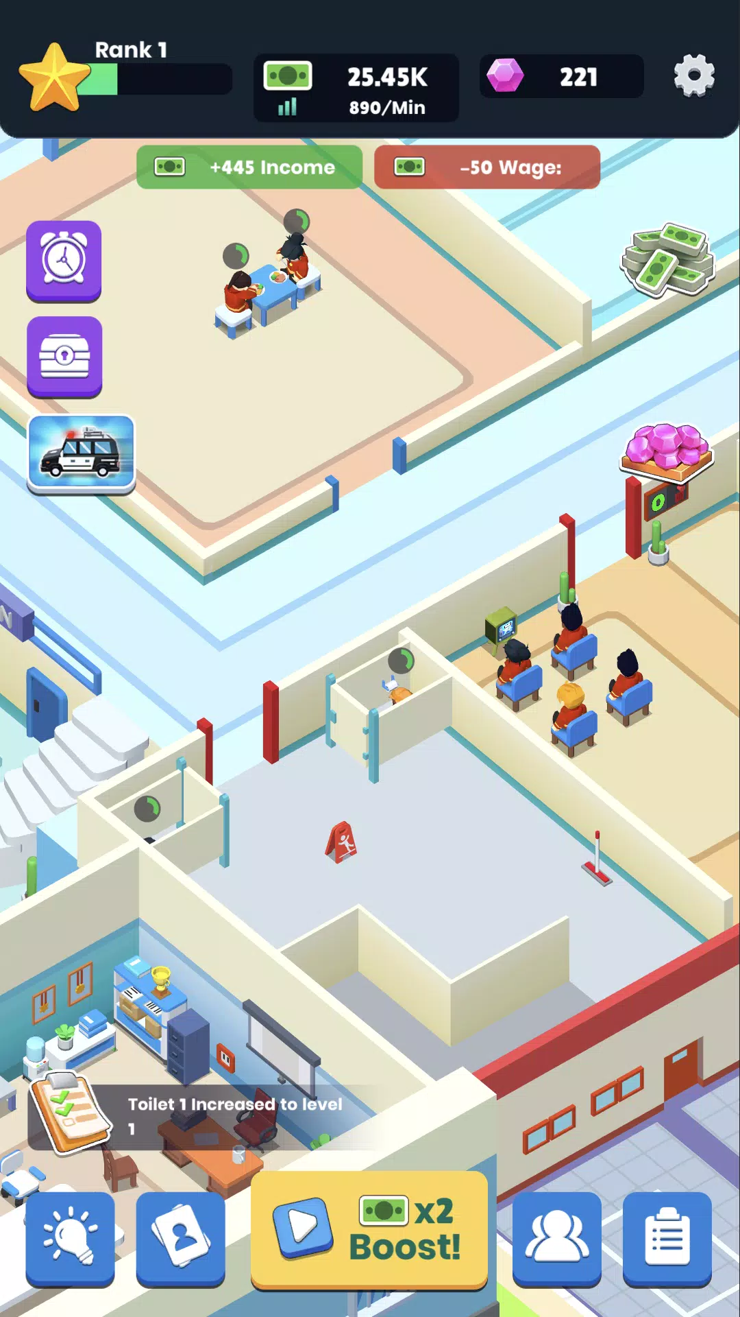 Emergency mission - idle game Captura de pantalla 2