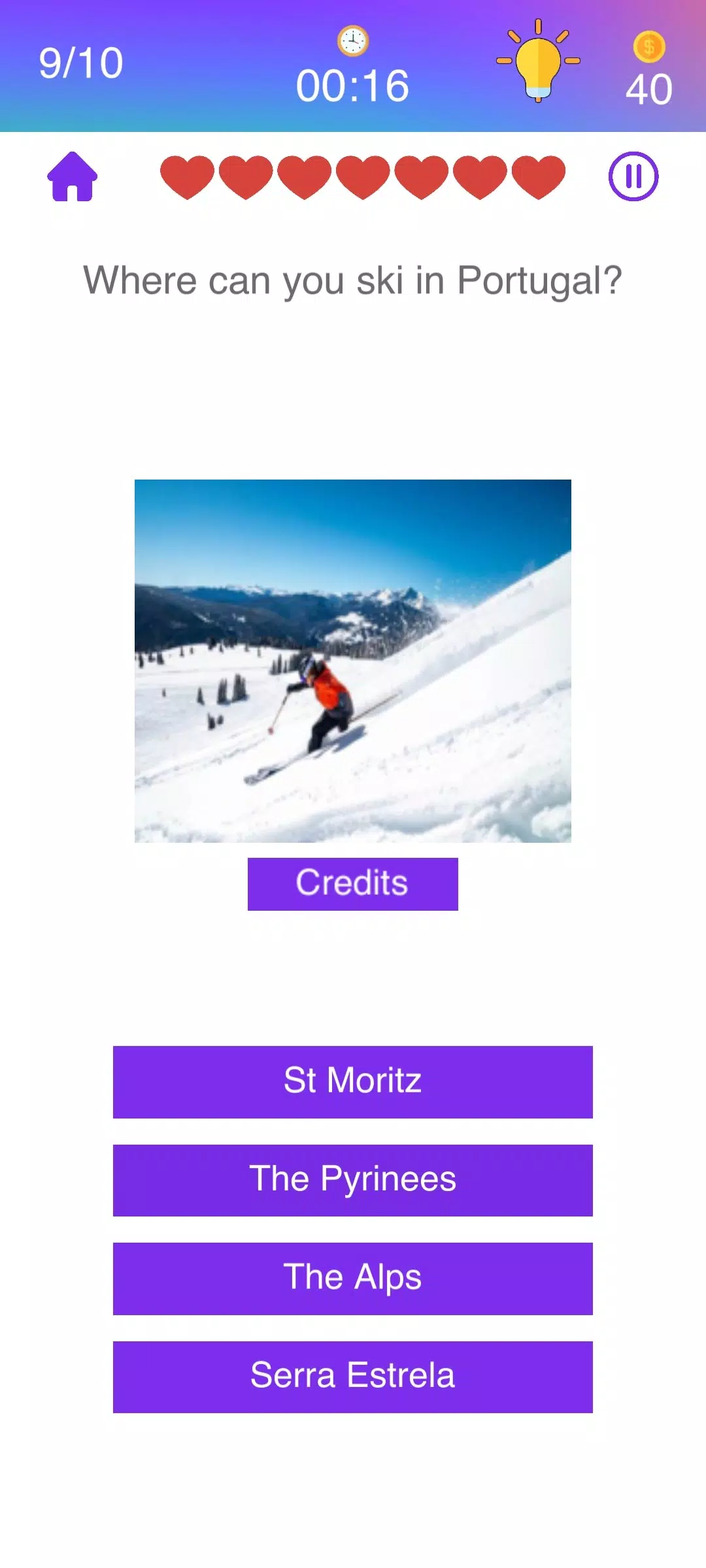 Schermata Portuguese Quiz 0