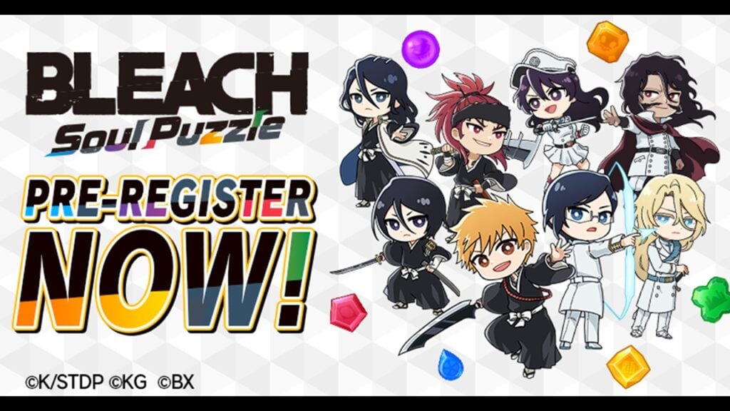 Pre-registrado para Bleach Soul Puzzle, el primer juego de rompecabezas de Klab basado en el anime!