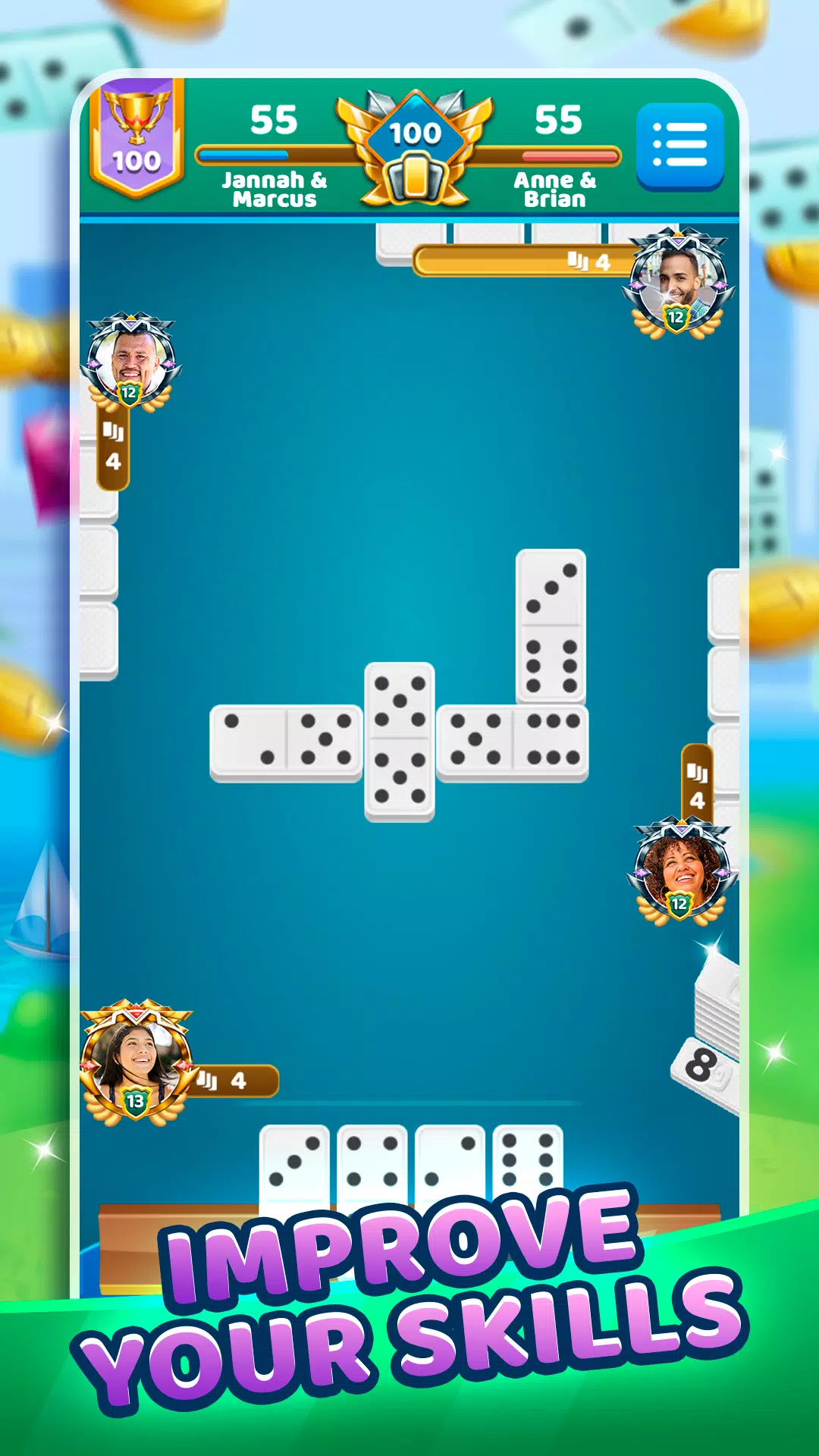 Dominoes Battle 스크린샷 2