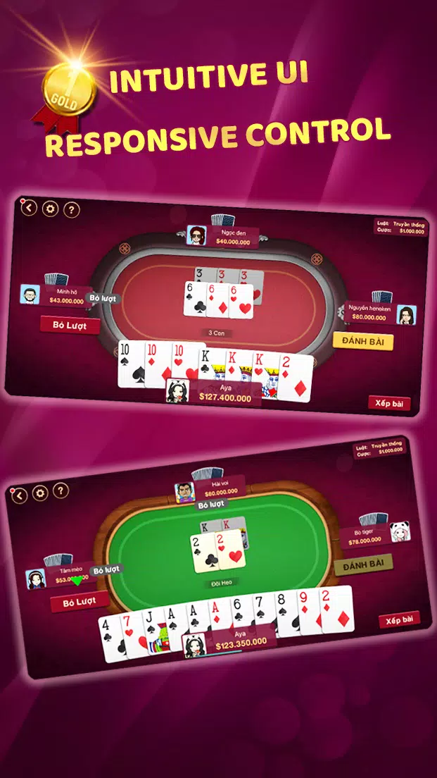 Tiến Lên All Rules Offline Capture d'écran 1