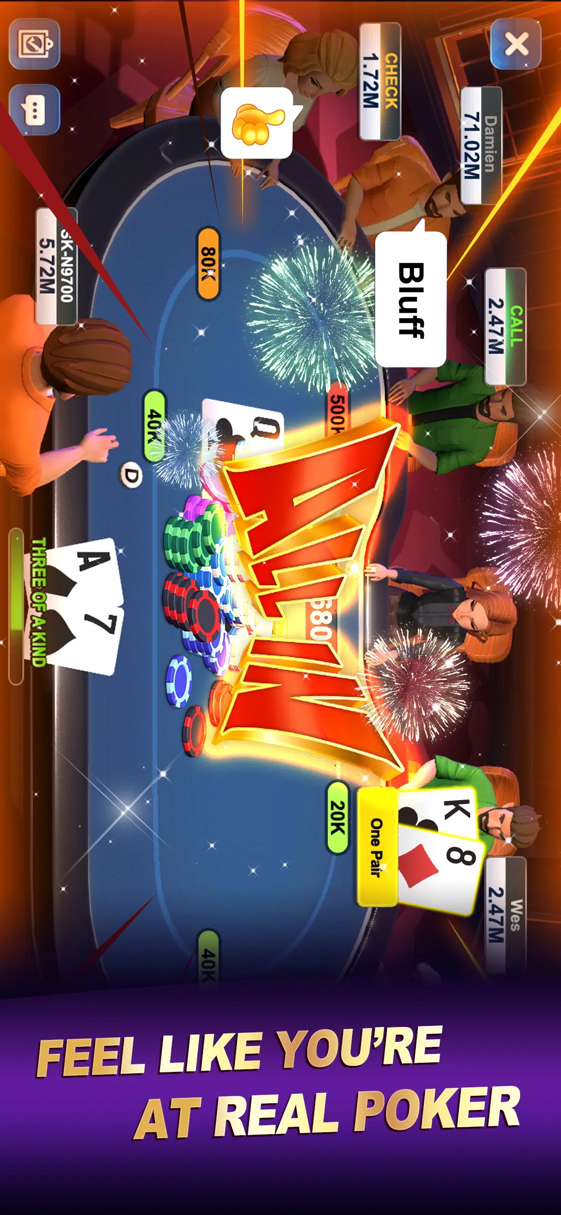 Poker World-Hold'em Frenzy Captura de tela 2