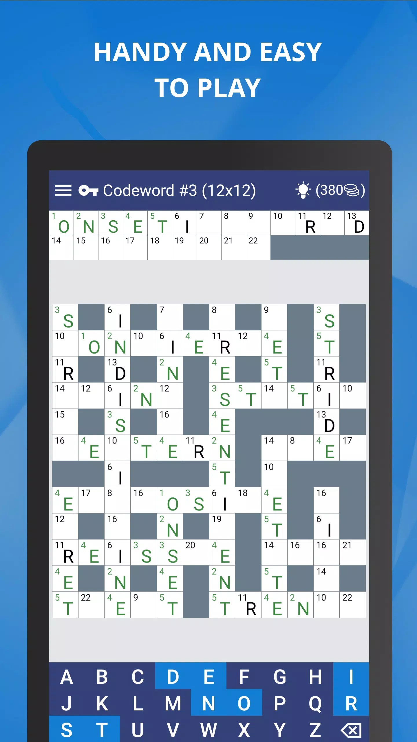 Keywords — Codeword Puzzle Zrzut ekranu 0