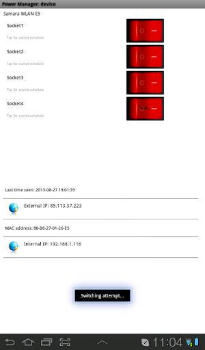 Schermata Energenie Power Manager 3