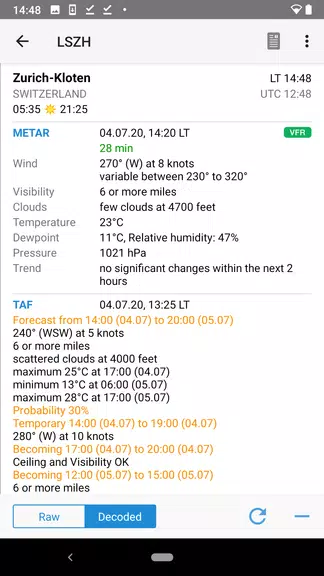 AeroWeather スクリーンショット 2