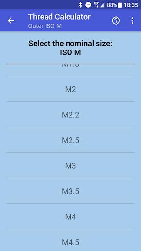 Thread calculator Ảnh chụp màn hình 1