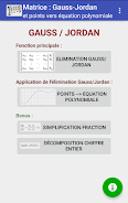 Matrice : Gauss-Jordan ภาพหน้าจอ 0