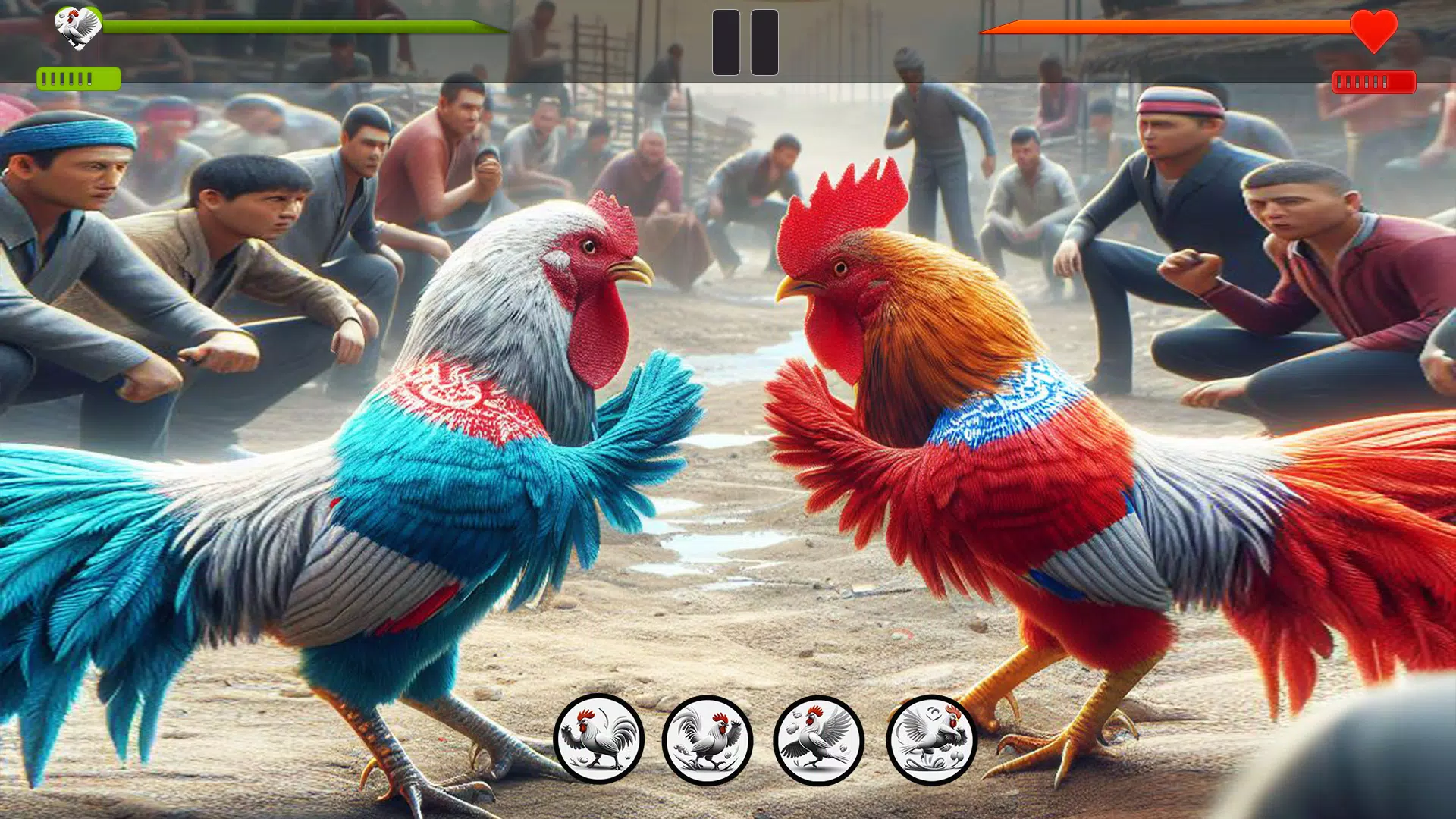 Farm Rooster Fighting Chicks 1 Screenshot 0