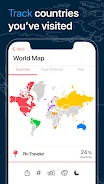 Pin Traveler: Trip, Travel Map Screenshot 1