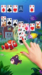 Solitaire Fish Klondike Card Скриншот 2