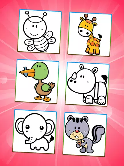 Coloring Games: Color Animals Capture d'écran 0