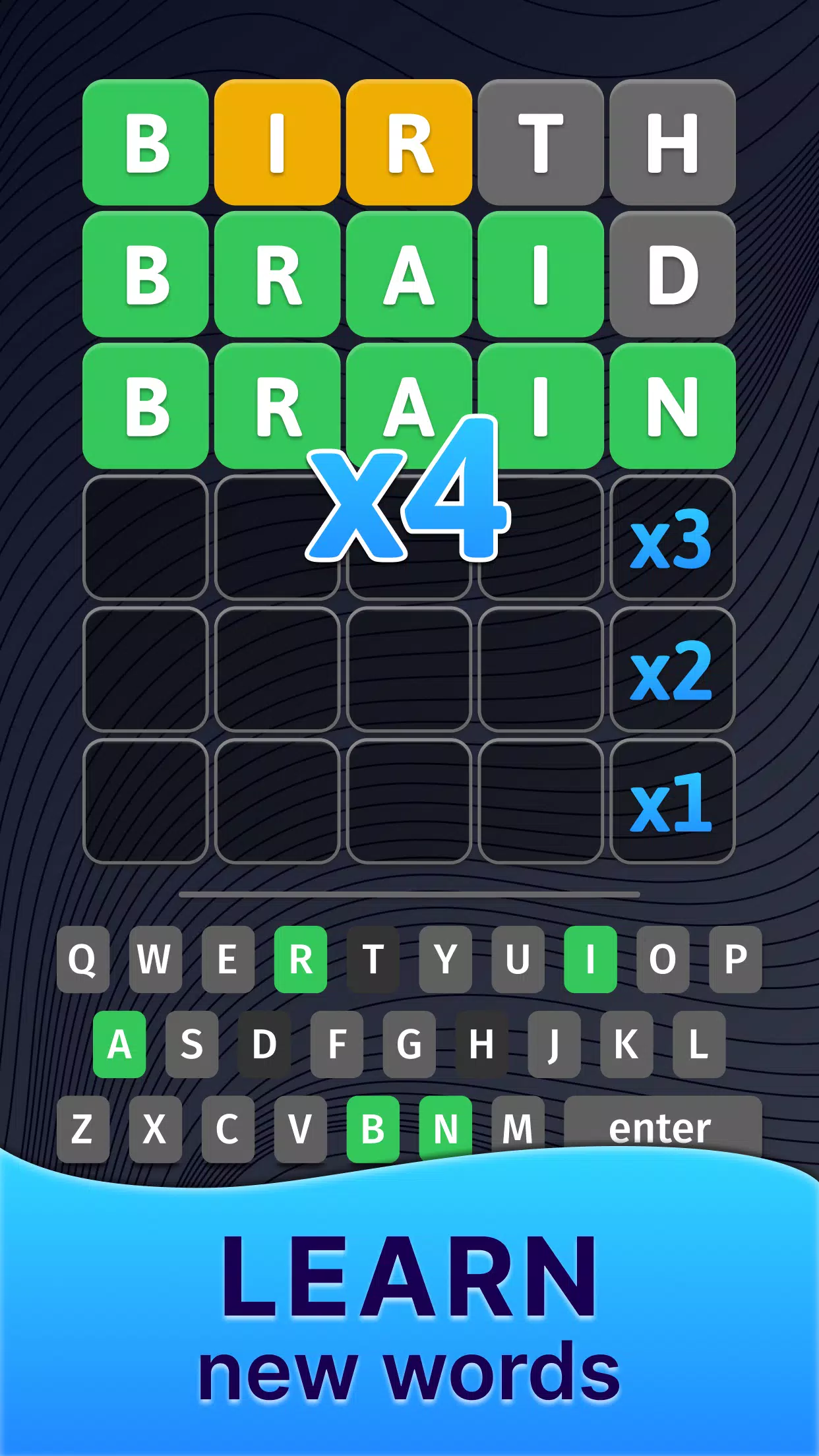 The Hidden Letter Games－Words Capture d'écran 1