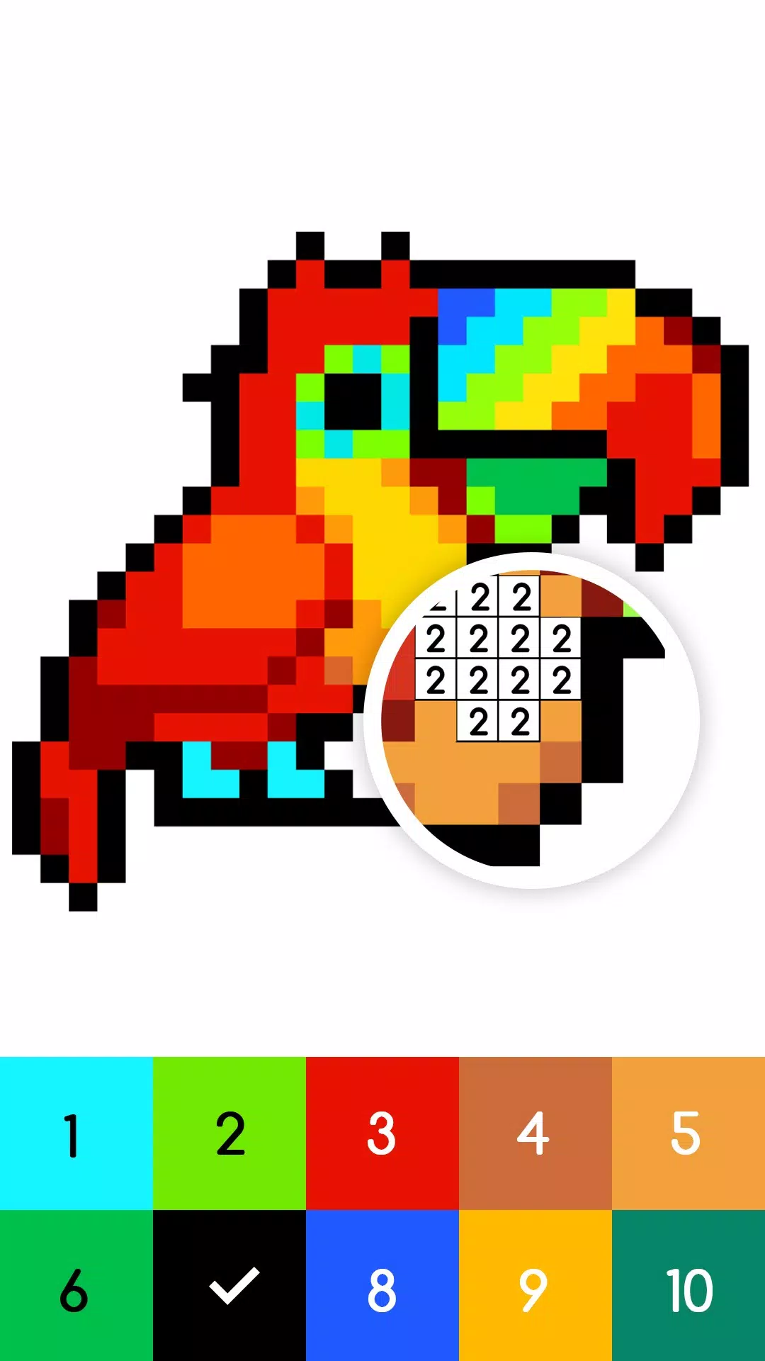 No.Color: 数字で塗り絵スケッチブック スクリーンショット 3
