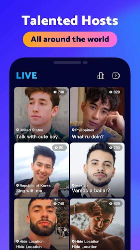 HeeSay - Blued LIVE & Dating Скриншот 0