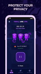 Triple Ape VPN - Safe & Secure Screenshot 0