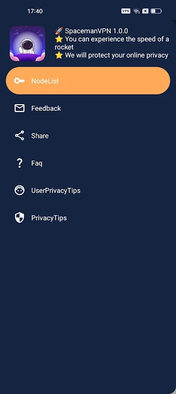 Spaceman VPN স্ক্রিনশট 1