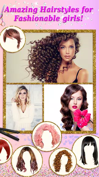 Beauty cam cabello maquillaje Captura de pantalla 0