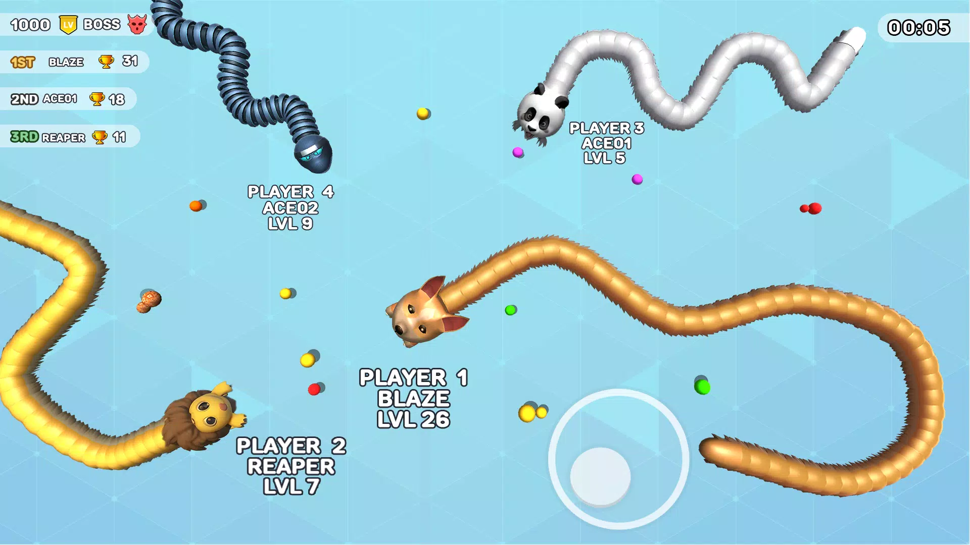 Worms Clash - Snake Games Captura de pantalla 3