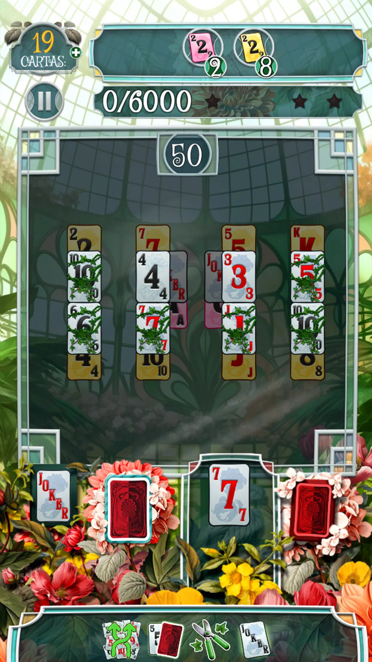 Greenhouse Solitaire TriPeaks 스크린샷 0