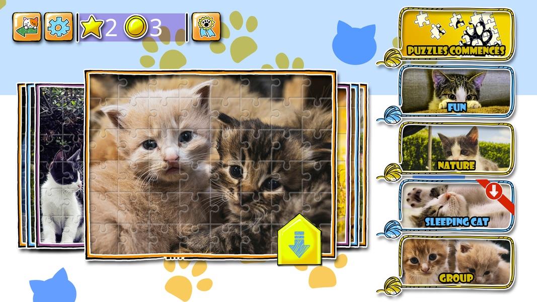 Jigsaw Puzzle Cats Kitten Capture d'écran 2