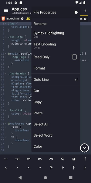 Acode - code editor Mod Ekran Görüntüsü 1