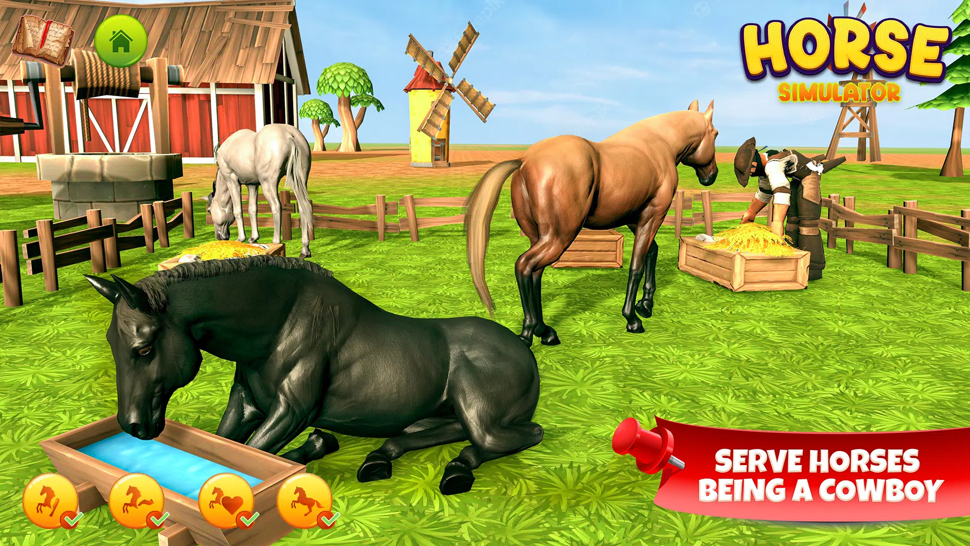 Horse Simulator Family Game 3D 스크린샷 1