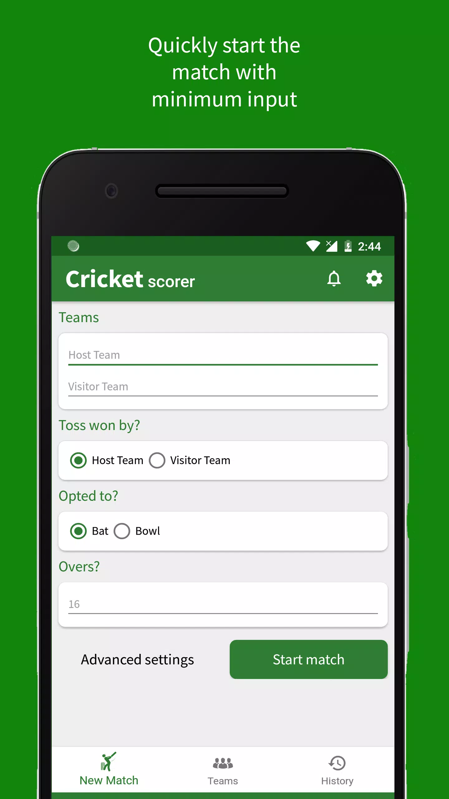 Cricket Scorer 스크린샷 0